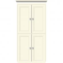 Strasser Woodenwork 13.773 - 24 X 21 X 48 Montlake Linen Upper Ogee Miter Sat Biscuit