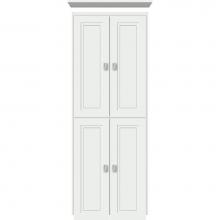 Strasser Woodenwork 13.764 - 18 X 21 X 48 Montlake Linen Upper Ogee Miter Powder Grey