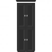 Strasser Woodenwork 13.776 - 18 X 21 X 48 Montlake Linen Upper Ogee Miter Sat Black