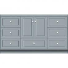Strasser Woodenwork 21.519 - 60 X 18 X 34.5 Montlake Vanity Ultra Silver Oak Sb