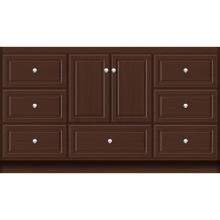Strasser Woodenwork 26.852 - 60 X 21 X 34.5 Montlake Vanity Ultra Choc Oak Sb