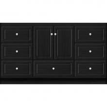 Strasser Woodenwork 27.096 - 60 X 21 X 34.5 Montlake Vanity Ultra Midnight Oak Sb
