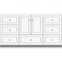Strasser Woodenwork 21.100 - 60 X 18 X 34.5 Montlake Vanity Ultra Sat White Sb