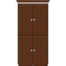 Strasser Woodenwork 12.518 - 24 X 18 X 48 Montlake Linen Upper Beaded Pecan Cherry