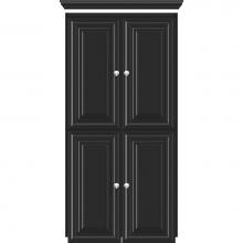 Strasser Woodenwork 14.978 - 24 X 21 X 48 Montlake Linen Upper Classic Miter Sat Black
