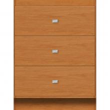Strasser Woodenwork 15.311 - 24 X 21 X 32 Montlake Drawer Bank Slab Nat Cherry