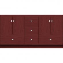 Strasser Woodenwork 15.110 - 60 X 18 X 32 Montlake Vanity Slab Dk Cherry Db