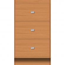 Strasser Woodenwork 15.581 - 18 X 18 X 32 Montlake Drawer Bank Slab Nat Oak