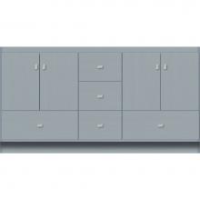 Strasser Woodenwork 15.517 - 60 X 18 X 32 Montlake Vanity Slab Silver Oak Db