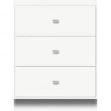 Strasser Woodenwork 15.168 - 24 X 18 X 32 Montlake Drawer Bank Slab Sat White