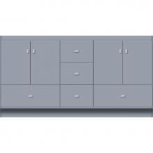 Strasser Woodenwork 17.195 - 60 X 21 X 32 Montlake Vanity Slab Sat Silver Db