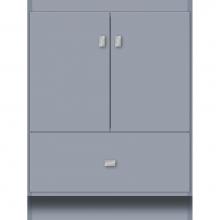 Strasser Woodenwork 17.212 - 24 X 18 X 32 Montlake Vanity Slab Sat Silver Std