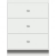 Strasser Woodenwork 17.439 - 24 X 21 X 32 Montlake Drawer Bank Slab Powder Grey
