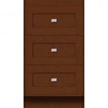 Strasser Woodenwork 16.490 - 18 X 18 X 32 Montlake Drawer Bank Shaker Pecan Cherry