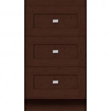Strasser Woodenwork 13.365 - 18 X 18 X 32 Montlake Drawer Bank Shaker Choc Cherry