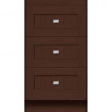 Strasser Woodenwork 16.714 - 18 X 18 X 32 Montlake Drawer Bank Shaker Choc Oak