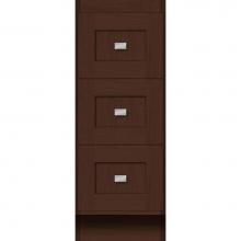 Strasser Woodenwork 16.716 - 12 X 18 X 32 Montlake Drawer Bank Shaker Choc Oak