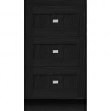 Strasser Woodenwork 16.938 - 18 X 18 X 32 Montlake Drawer Bank Shaker Midnight Oak