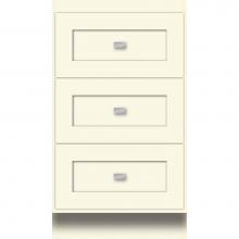 Strasser Woodenwork 13.214 - 18 X 18 X 32 Montlake Drawer Bank Shaker Sat Biscuit