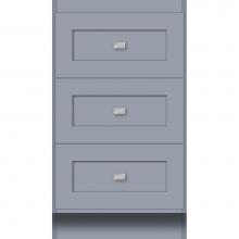 Strasser Woodenwork 17.161 - 18 X 21 X 32 Montlake Drawer Bank Shaker Sat Silver