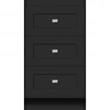 Strasser Woodenwork 13.973 - 18 X 18 X 32 Montlake Drawer Bank Shaker Sat Black