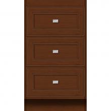 Strasser Woodenwork 16.617 - 18 X 18 X 32 Montlake Drawer Bank Deco Miter Pecan Cherry