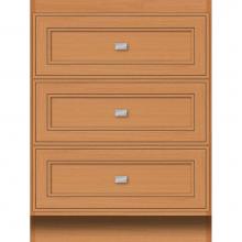 Strasser Woodenwork 16.230 - 24 X 21 X 32 Montlake Drawer Bank Deco Miter Nat Oak