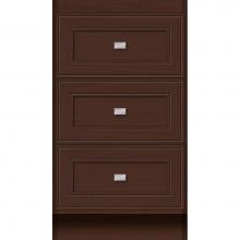Strasser Woodenwork 16.841 - 18 X 18 X 32 Montlake Drawer Bank Deco Miter Choc Oak