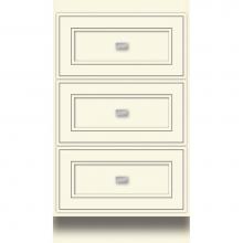 Strasser Woodenwork 16.251 - 18 X 21 X 32 Montlake Drawer Bank Deco Miter Sat Biscuit