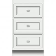 Strasser Woodenwork 17.513 - 18 X 18 X 32 Montlake Drawer Bank Deco Miter Powder Grey