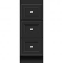 Strasser Woodenwork 16.382 - 12 X 18 X 32 Montlake Drawer Bank Deco Miter Sat Black