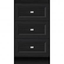 Strasser Woodenwork 17.033 - 18 X 18 X 32 Montlake Drawer Bank Ogee Miter Midnight Oak