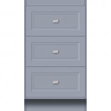 Strasser Woodenwork 17.257 - 18 X 18 X 32 Montlake Drawer Bank Ogee Miter Sat Silver