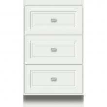 Strasser Woodenwork 17.481 - 18 X 18 X 32 Montlake Drawer Bank Ogee Miter Powder Grey