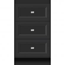 Strasser Woodenwork 16.060 - 18 X 18 X 32 Montlake Drawer Bank Ogee Miter Sat Black