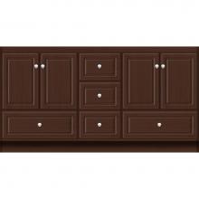 Strasser Woodenwork 16.627 - 60 X 21 X 32 Montlake Vanity Ultra Choc Oak Db