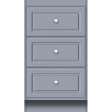 Strasser Woodenwork 17.096 - 18 X 21 X 32 Montlake Drawer Bank Ultra Sat Silver