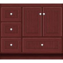 Strasser Woodenwork 12.180 - 36 X 21 X 32 Montlake Vanity Beaded Dk Cherry Lh
