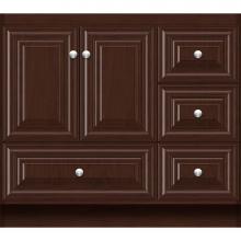Strasser Woodenwork 14.170 - 36 X 18 X 32 Montlake Vanity Classic Miter Choc Cherry Rh