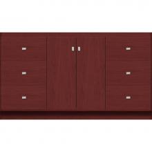 Strasser Woodenwork 29.120 - 60 X 18 X 34.5 Montlake View Vanity Slab Dk Cherry Sb