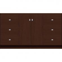 Strasser Woodenwork 28.924 - 60 X 21 X 34.5 Montlake View Vanity Slab Choc Cherry Sb