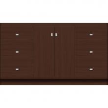 Strasser Woodenwork 29.124 - 60 X 18 X 34.5 Montlake View Vanity Slab Choc Oak Sb