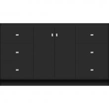 Strasser Woodenwork 29.104 - 60 X 18 X 34.5 Montlake View Vanity Slab Sat Black Sb
