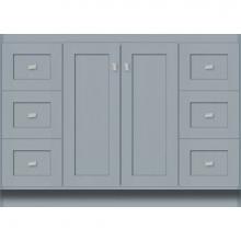 Strasser Woodenwork 29.401 - 48 X 18 X 34.5 Montlake View Vanity Shaker Silver Oak Sb