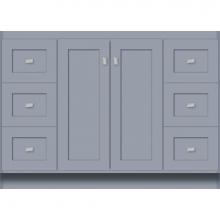 Strasser Woodenwork 29.301 - 48 X 21 X 34.5 Montlake View Vanity Shaker Sat Silver Sb