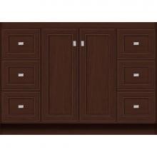 Strasser Woodenwork 29.344 - 48 X 21 X 34.5 Montlake View Vanity Deco Miter Choc Cherry Sb