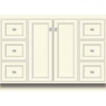 Strasser Woodenwork 29.334 - 48 X 21 X 34.5 Montlake View Vanity Deco Miter Sat Biscuit Sb