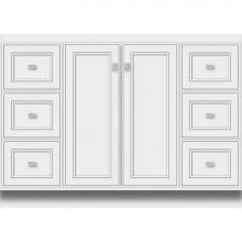 Strasser Woodenwork 29.335 - 48 X 21 X 34.5 Montlake View Vanity Deco Miter Powder Grey Sb