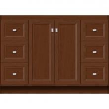 Strasser Woodenwork 29.422 - 48 X 18 X 34.5 Montlake View Vanity Ogee Miter Pecan Cherry Sb