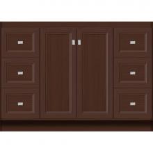 Strasser Woodenwork 29.328 - 48 X 21 X 34.5 Montlake View Vanity Ogee Miter Choc Oak Sb